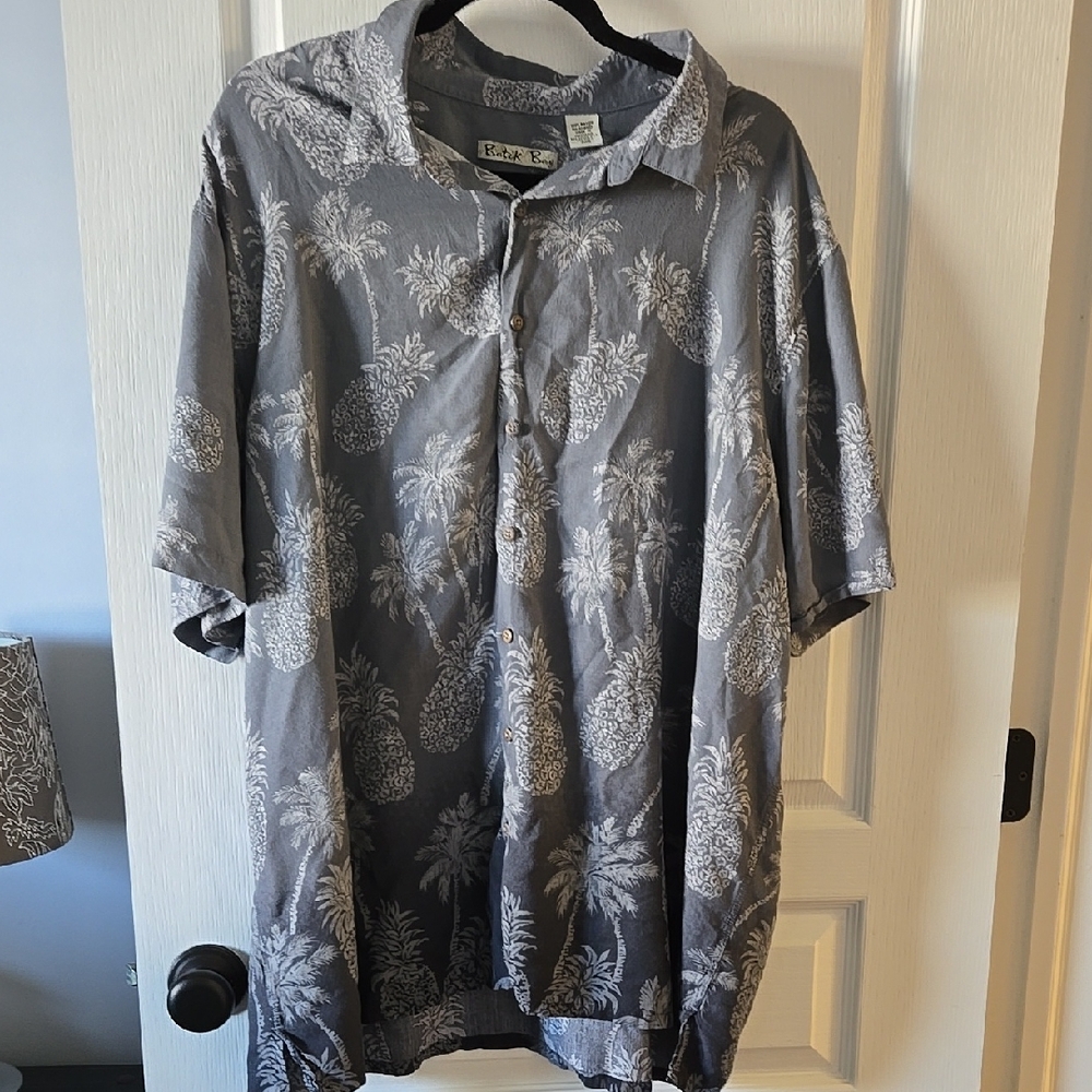 Gray Men's Hawaiin Shirt